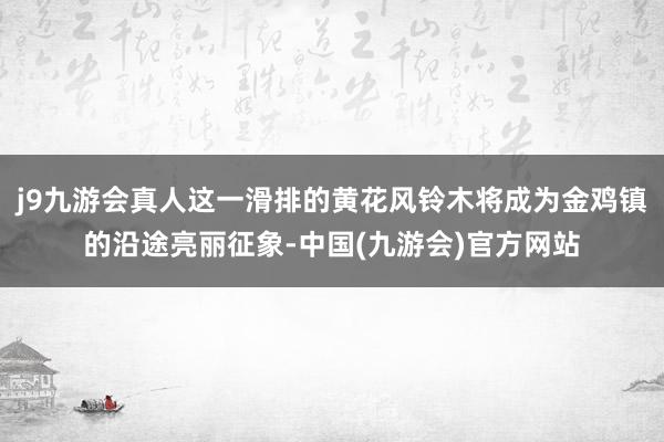 j9九游会真人这一滑排的黄花风铃木将成为金鸡镇的沿途亮丽征象-中国(九游会)官方网站