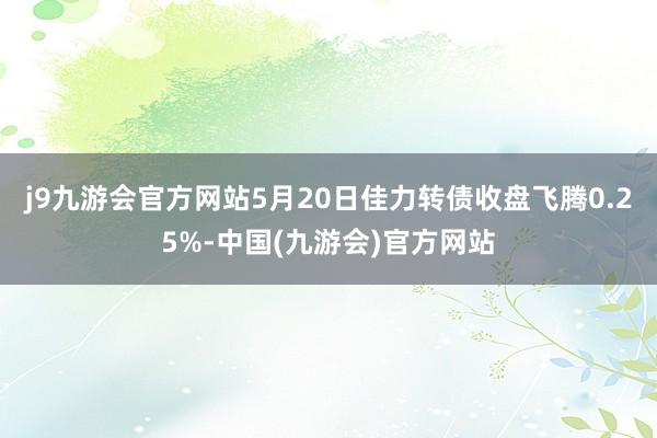 j9九游会官方网站5月20日佳力转债收盘飞腾0.25%-中国(九游会)官方网站