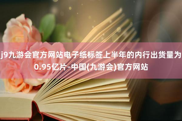 j9九游会官方网站电子纸标签上半年的内行出货量为0.95亿片-中国(九游会)官方网站